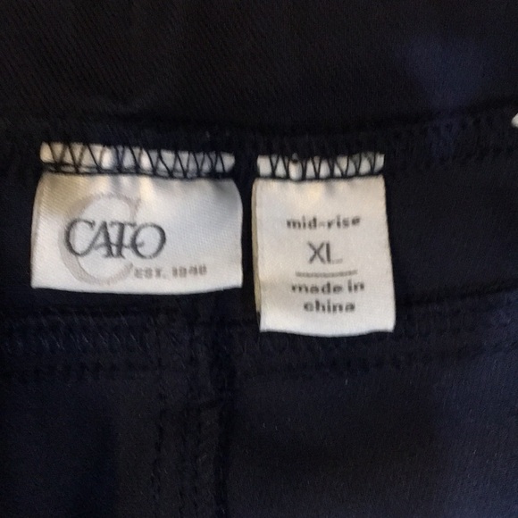 4/$20 Cato Navy blue jeggings - Picture 4 of 6
